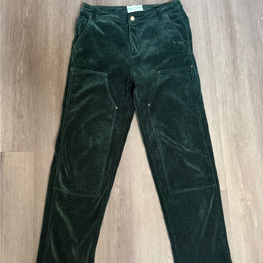 Men's Forest Green Corduroy Pants